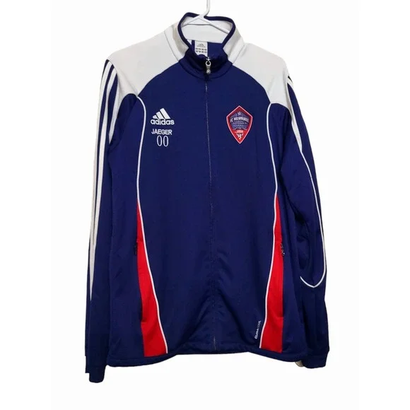 Men's Adidas FC Milwaukee Nationals 2000 Track Jacket Jaeger Soccer INPRO Size L