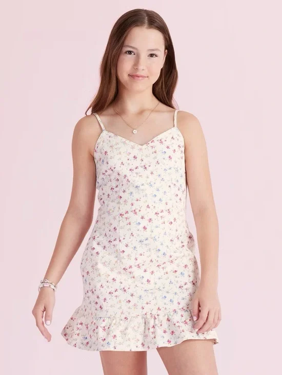 NWT Girls Isabella Sunrise Patchwork Denim Ruffle Dress LoveShackFancy Target 16