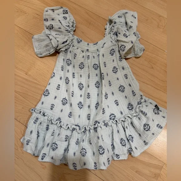 Floral Patterned Kids Dress