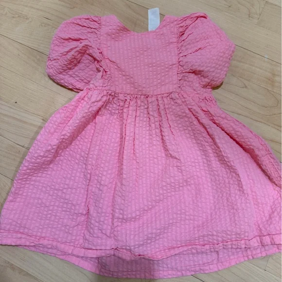 H&M Textured Pink Kids Dress