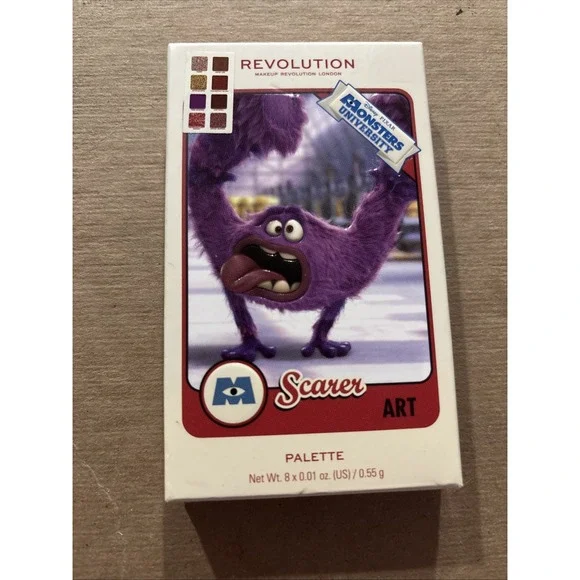 Revolution DISNEY MONSTERS UNIVERSITY Art Scarer‎ Card Eyeshadow Palette