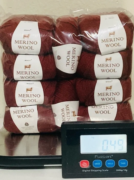 10 NWT (480g+ total) 100% Merino‎ Wool Yarn by Mengchu in Crisp Autumn
