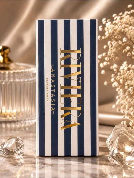 Anastasia Navy and White Striped Riviera