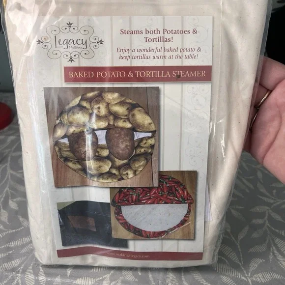 Legacy Patterns Baked‎ Potato & Tortilla Steamer Kit With All Supplies Needed