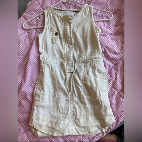 Burberry jumper romper dress ivory 6Y‎ authentic