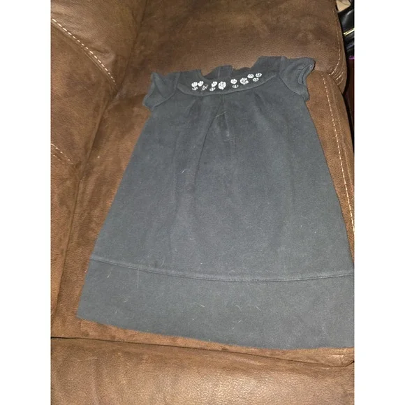 Gymboree fancy dalmatian black jeweled‎ dress size 5t