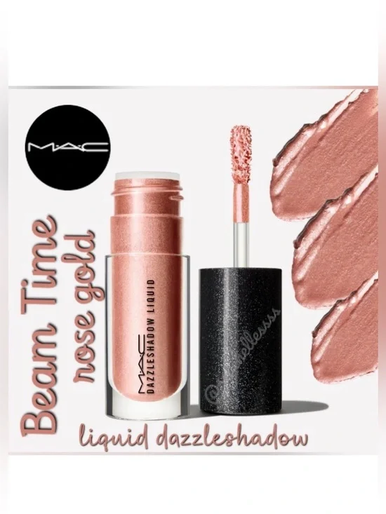 MAC Cosmetics Beam Time Rose Gold Liquid Dazzleshadow Brand New In Box Authentic