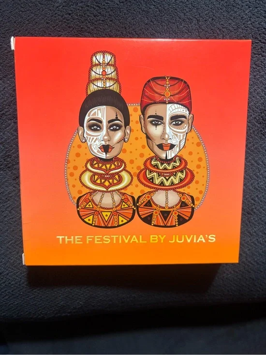 The Festival By Juvia’s 9 Pot Eyeshadow Palette — Red Orange Yellow Gold
