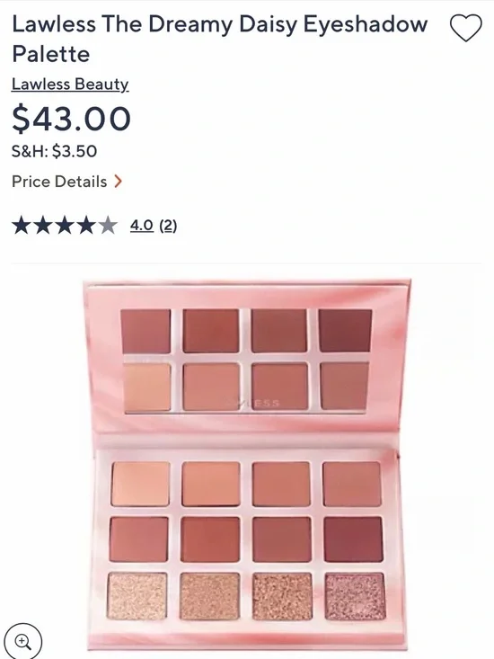 LAWLESS Pink Neutral Eyeshadow Palette — Mauve & Rose Shades