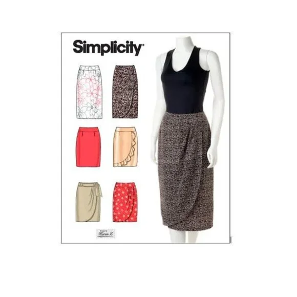 Simplicity Sewing Pattern 2605 Skirt Sash Misses‎ Size 8-16