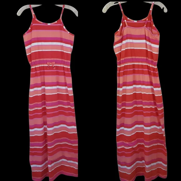 Gymboree Girls Maxi Dress Sz‎ 14 XL Long Sundress Sunwashed Days Summer Striped