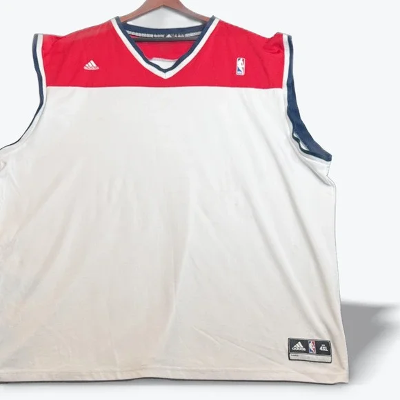Adidas NBA 4XL PlayerID Warm Up Shooting Shirt Red White Blue Pro Team‎ 2012