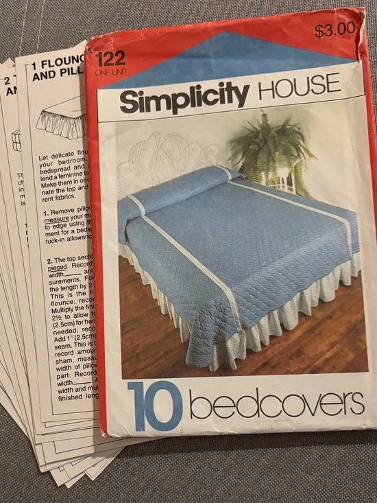 Simpicity House Pattern 122 for Ten Bedcovers