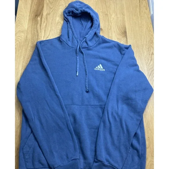 Adidas Original Performance Hoodie‎ SZ L Men Pullover Kangaroo Pocket Logo