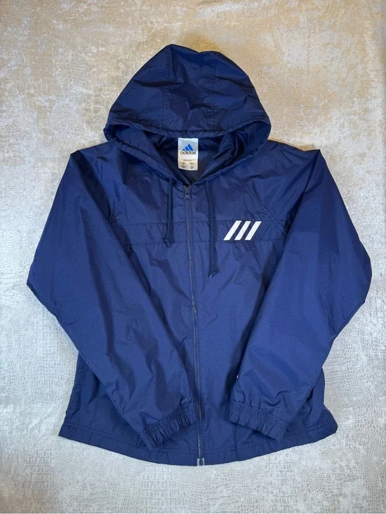 Vintage Adidas Navy windbreaker, Men’s size medium