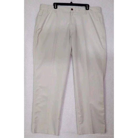 Adidas Climalite Golf Pants Mens 40x32 Beige Performance‎ Lightweight AE7006