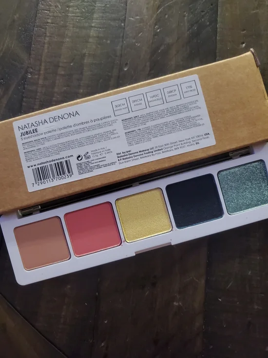 Natasha Denona Jubilee Eyeshadow Palette - Nude, Pink, Gold, Black, Green