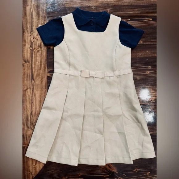 Nautica Girls Uniform‎ Dress with Limited Too Polo Size 4