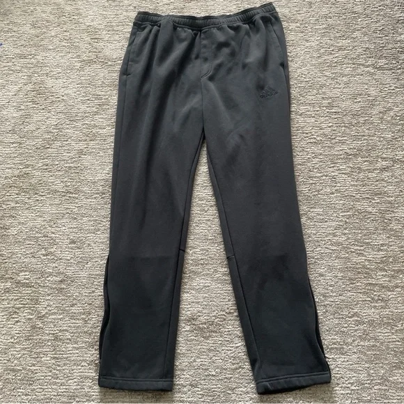 adidas Essentials Fleece Regular Tapered Pants Sweatpants Men’s Size XL Gray