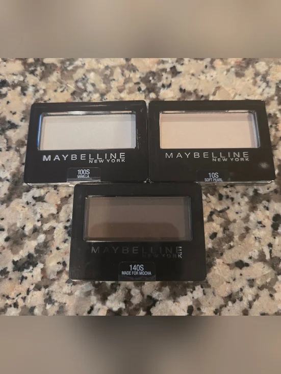 NWT Sealed Maybelline Eyeshadow Trio - Vanilla, Soft Pearl, Made for Mocha