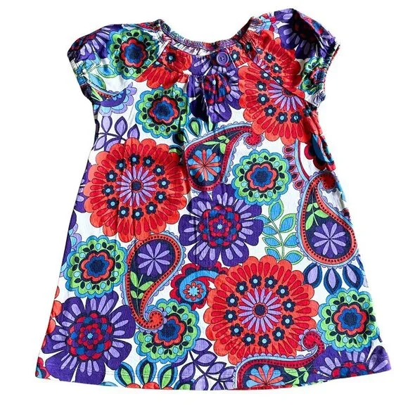 Hanna Andersson G Print Tunic Dress, Power Purple‎ - Size 110 (5)