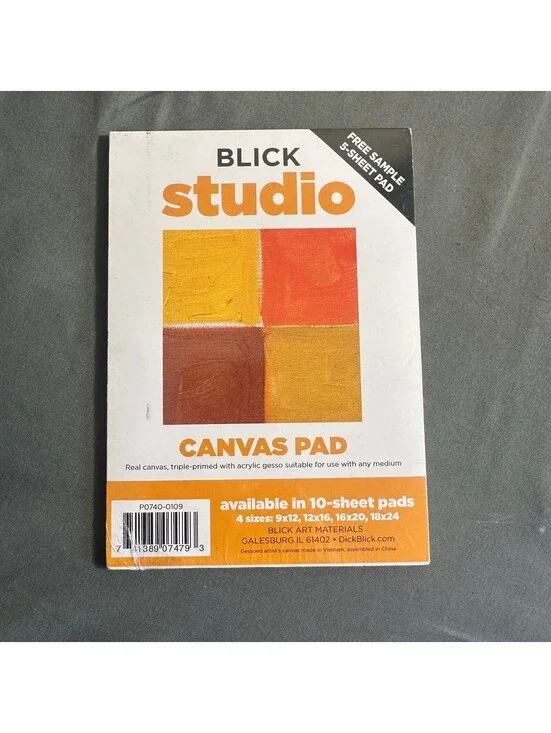 Blick Studio Canvas Pad Sample Pad