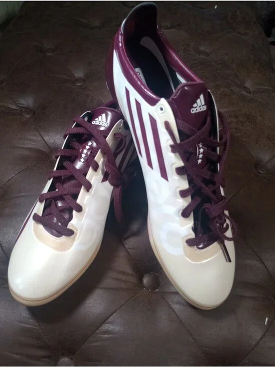 New Marrón/Purple Adidas Adizero 5-Star Soccer/Football Cleats Mens Size 15