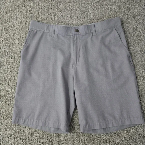 Adidas Golf Shorts Mens 34 Gray Ultimate365 Stretch Performance Flat Front