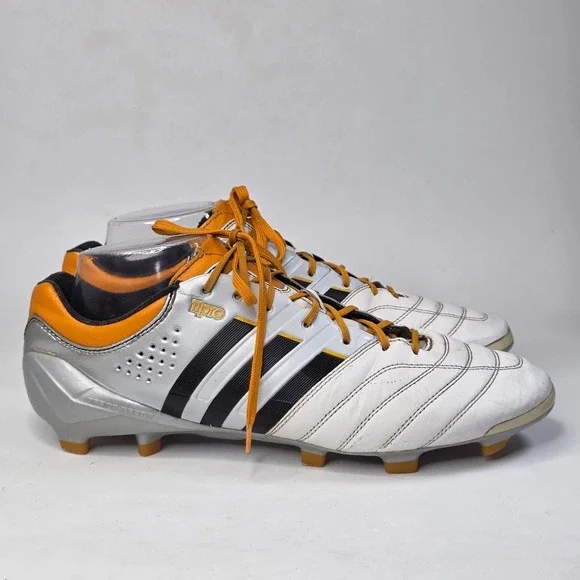 Adidas Adipure 11Pro Sprint Frame Men's Soccer Cleats Size 10.5 White Leather