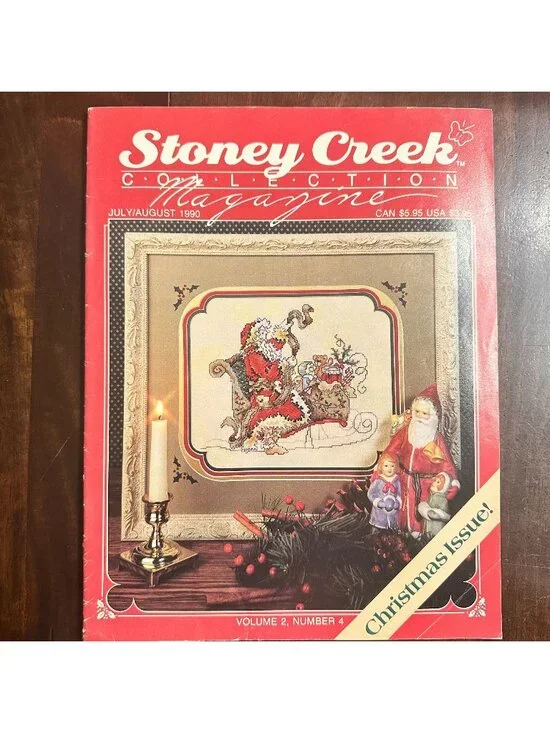 Stoney Creek Collection Magazinem 1990 Vol 2 No 4 Cross-Stitch Patterns Christma