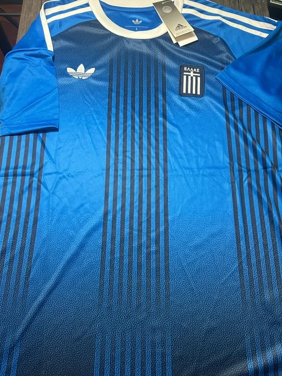 Adidas GREECE National Team Men’s JERSEY Sz M,L,XL,2X New w tags