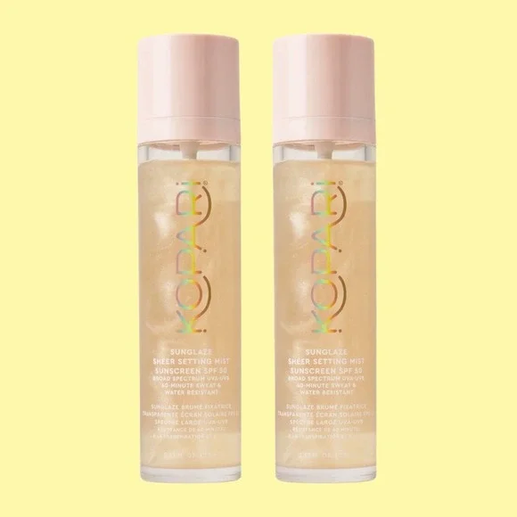 Kopari Sheer Setting Mist Sunscreen Spray - Pink Cap, Golden Sheen