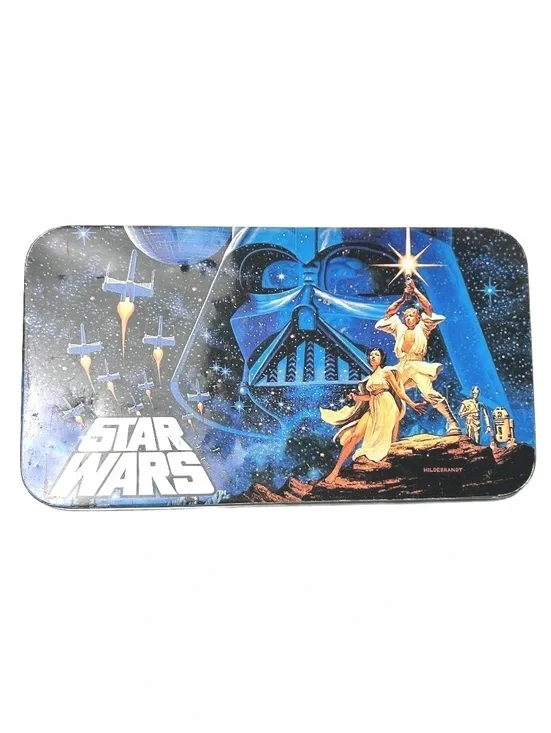 Vintage Star Wars Pencil Box Set with Notebook, Pencils, Sharpener, and Eraser