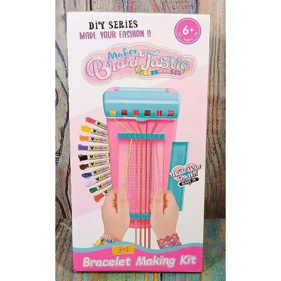 Maker Braid Tastic 3in1 Bracelet Making Kit -‎ Ages 6+ - NEW