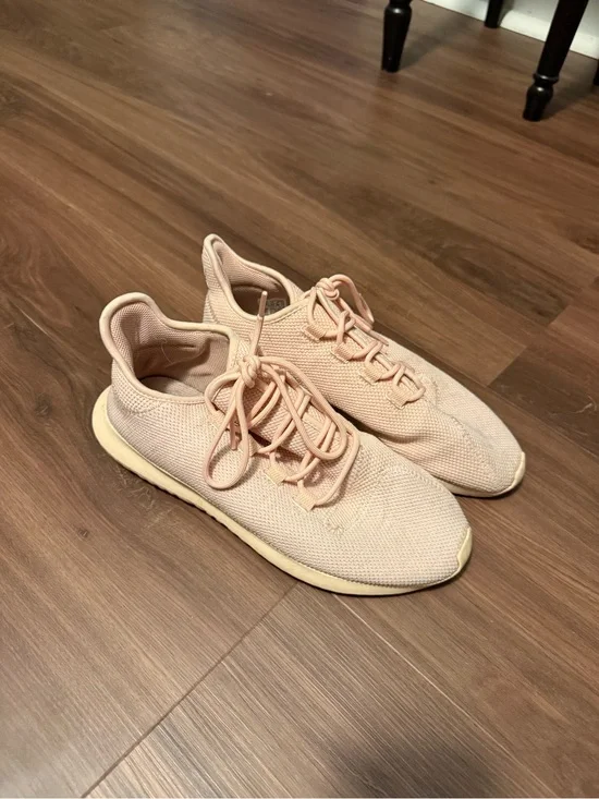 adidas Knit Lace-Up Sneakers - Light Pink