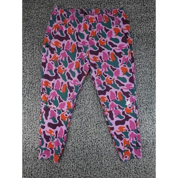 Adidas N.E.R.D. Sweatpants Men XL Purple Camo Rare Sample Brain Print Jogger