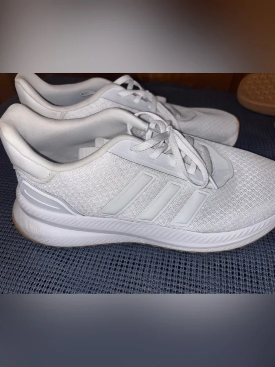 adidas White Sneakers with Gum Rubber Outsole