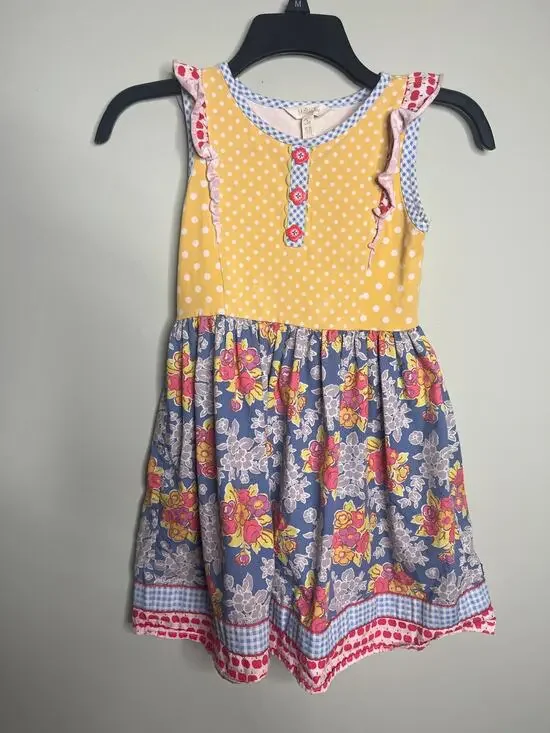 Matilda Jane Yellow girls dress 8