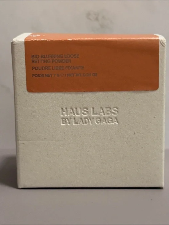 NEW Haus Labs Bio-Blurring Loose Setting Powder Deep Honey 7g Full Size