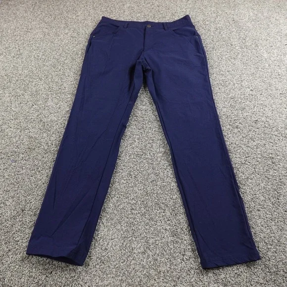 Adidas Pants Mens 32X32 Blue Chino Trouser Tech‎ Performance Golf Stretch Active