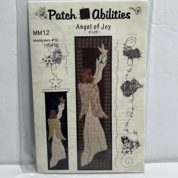 Angel of Joy Patch Abilities #MM12 Monthy Mini #12 NEW Sewing Pattern 2007