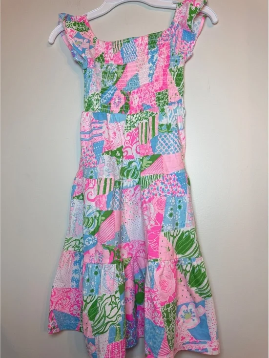 Lilly Pulitzer Girls' Patchwork Print Dress Size 2-3