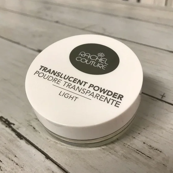 Rachel Couture Translucent Makeup Setting Powder in Light Shade, Vegan Powder