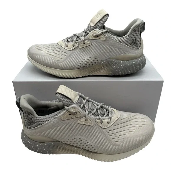 Adidas Reigning Champ x Alphabounce Shoes Mens Sz 9.5 Chalk Grey Sneakers CG5328