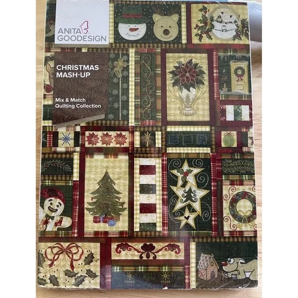 Anita‎ Goodesign Christmas Mash-Up Embroidery Machine CD NEW 297AGHD