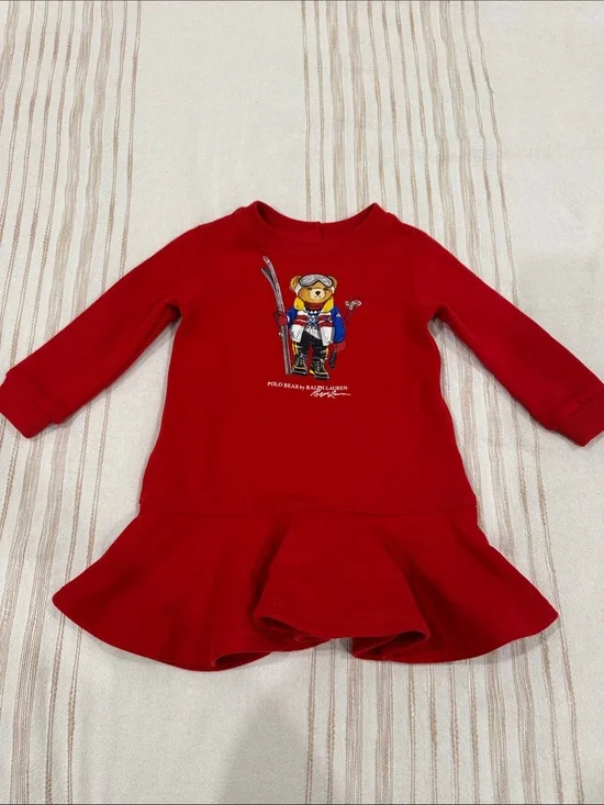 Polo by Ralph Lauren Red Bear Ski Dress