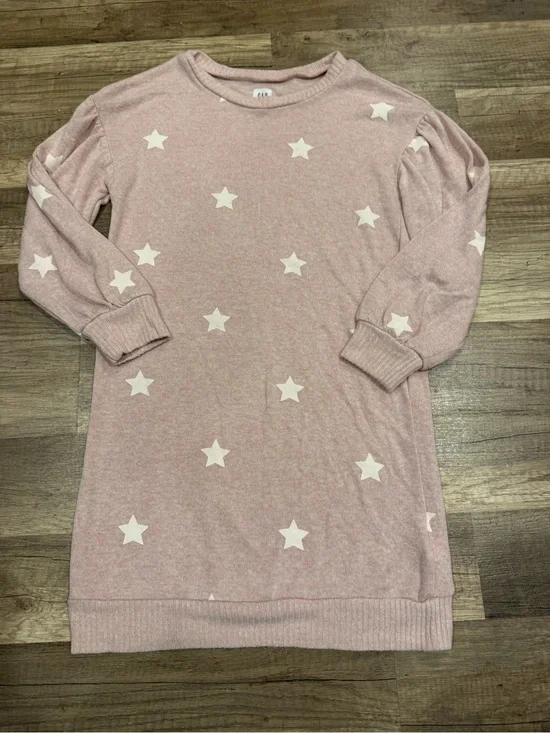 Cozy Pink Star Print Tunic Sweater