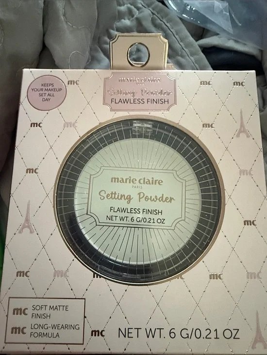 New Women’s Marie Claire Setting Powder - Flawless Finish 6 grams talc-free