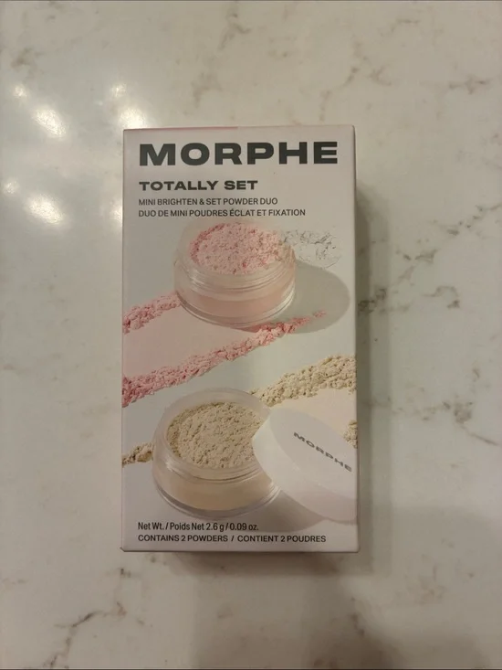 Morphe Totally Set Mini Brighten & Set Powder Duo - Pink & Cream