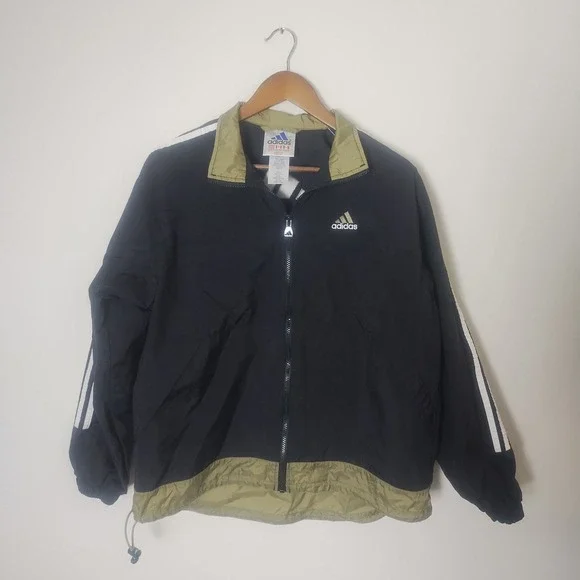 Vintage‎ Adidas Track Jacket Medium Windbreaker Full Zip Sporty